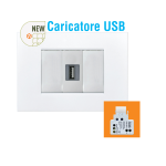 Alimentatore/Caricatore USB 5V - 2.1A Tipo A keystone MINI 