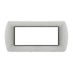 PLACCA 8807-29 7P Platino/INT-LGT METALLO T1 Compatibile con serie Living International/Light.