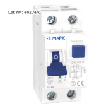 INTERRUTTORE MTD MAGNETOTERMICO DIFFERENZIALE 1+N 40A 6KA 30MA 2 MODULI TIPO A